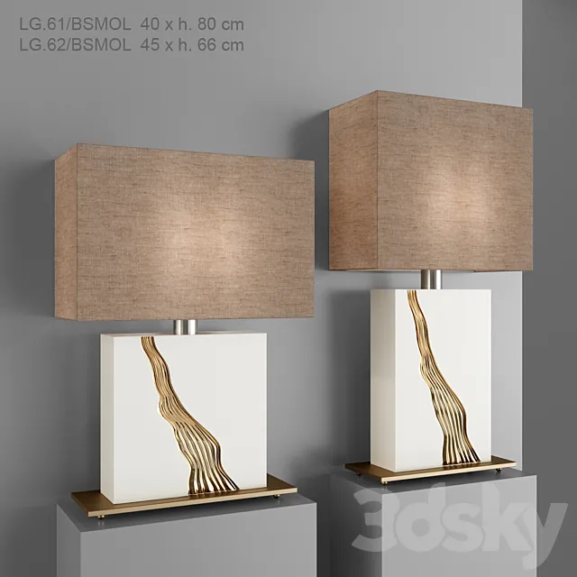 Lorenzon table lamp 3ds Max