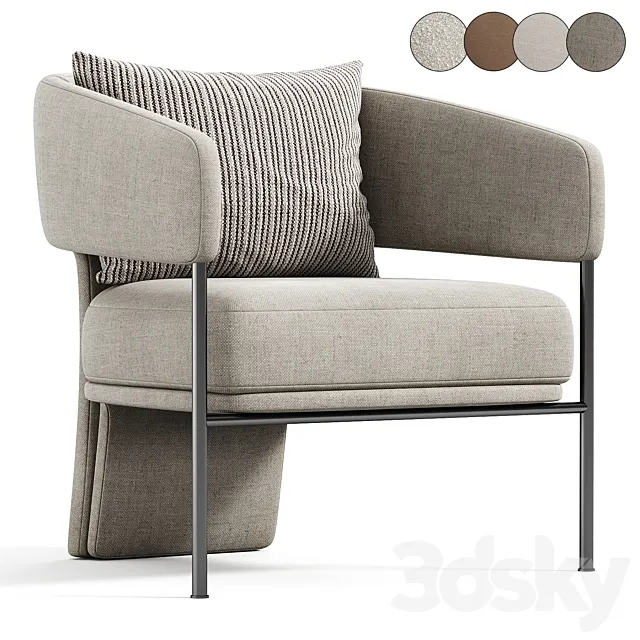 Loti Armchair 3ds Max
