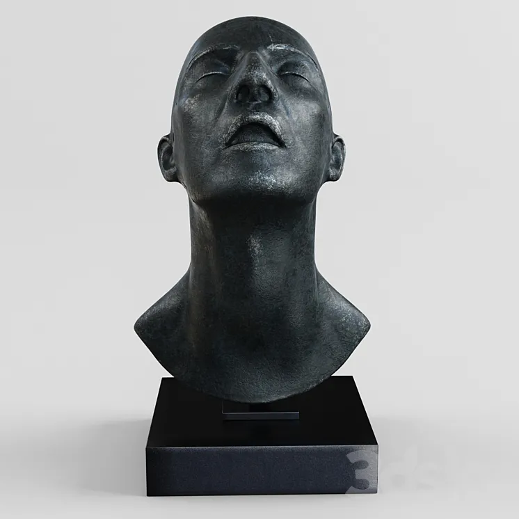 Lotta Blokker head sculpture 3DS Max