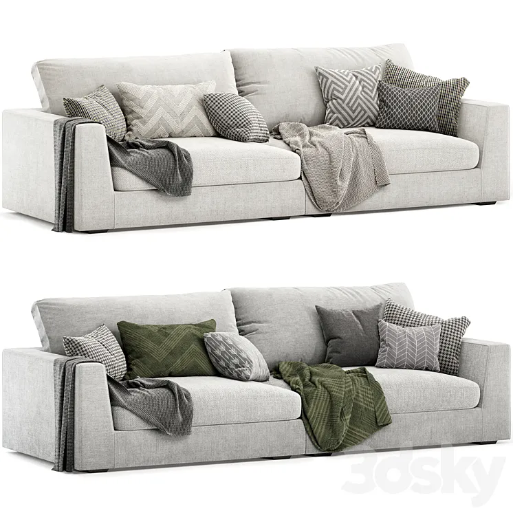 lottie 3 seat sofa 3DS Max Model