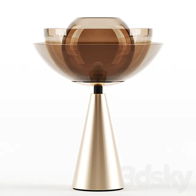 Lotus table lamp by Mason Editions 3DS Max Model