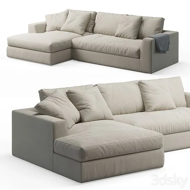 Louis plus Sofa Meridiani 3dsMax Model