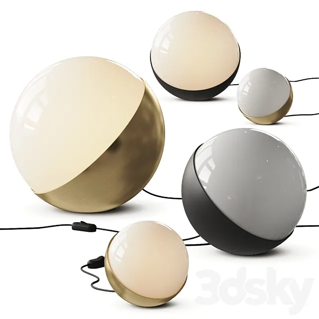 Louis Poulsen VL Studio Table and Floor Lamps 3ds Max