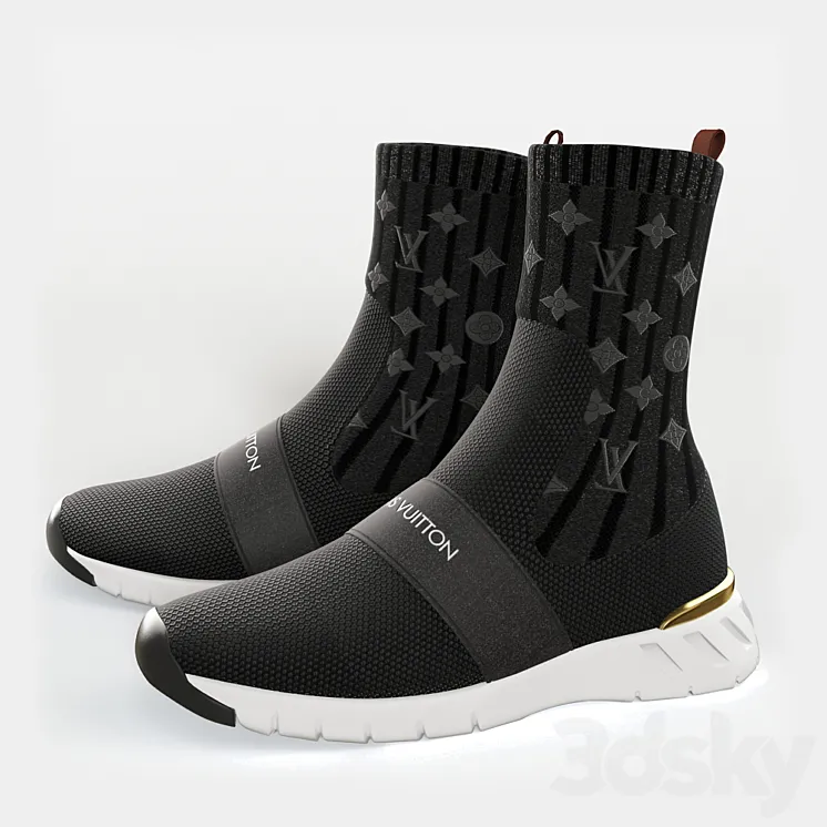 louis vuitton AFTERGAME SNEAKER BOOT 3DS Max