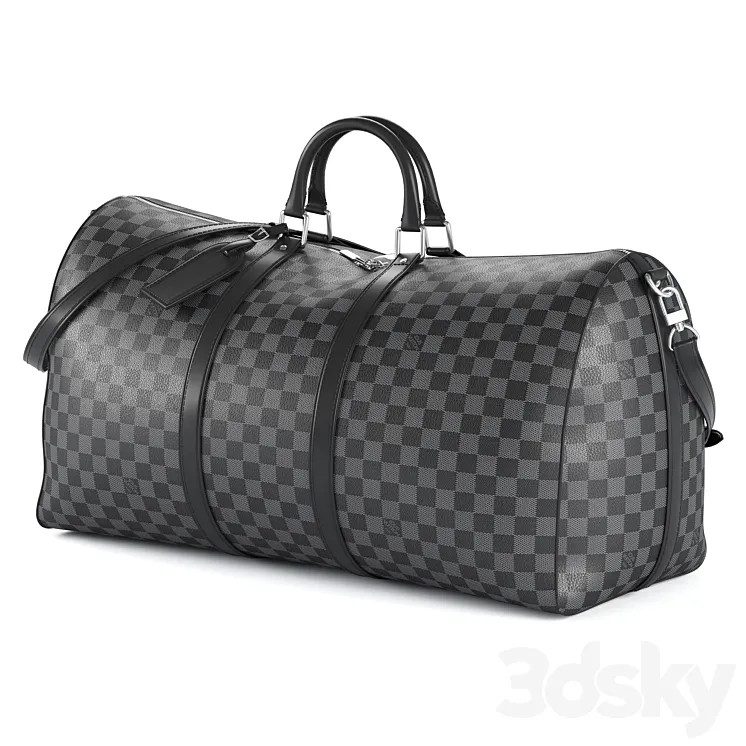 LOUIS VUITTON Keepall 60 Black 3DS Max