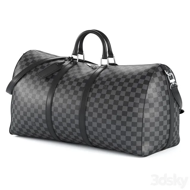 LOUIS VUITTON Keepall 60 Black 3dsMax Model