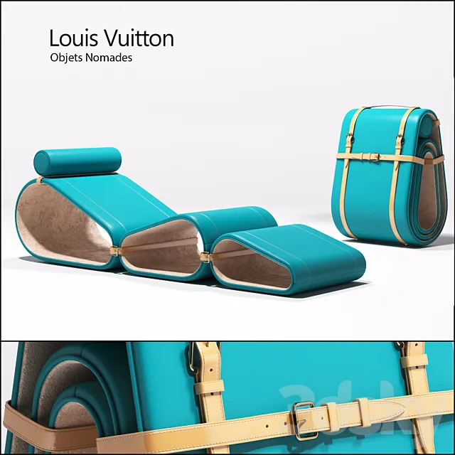 Louis Vuitton – Objets Nomades – Lounge chair 3DS Max Model