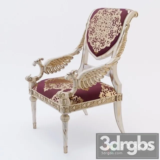 Louis XVI Classic Armchair 3dsmax Download