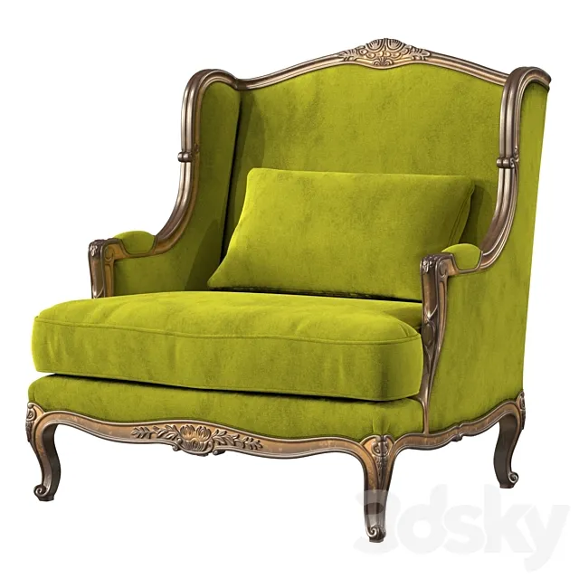 Louis XVI Classic Armchair 3DSMax File