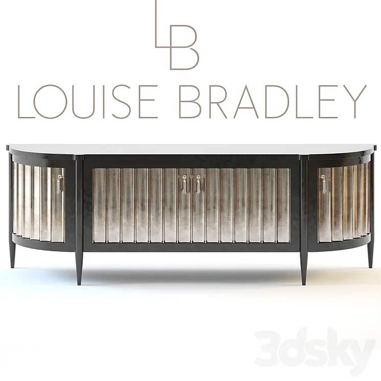 Louise Bradley Demi Lune silver leaf 3DS Max