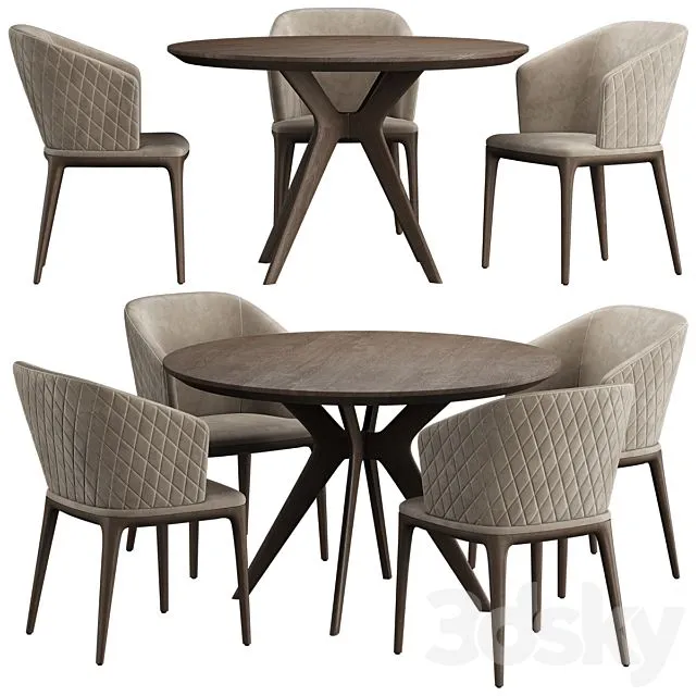 LOUISE Chair Clark Table 3dsMax Model