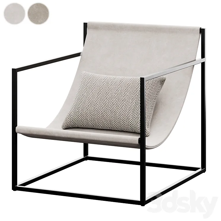 Lounge Sling Chair by FineRoomLiving 3DS Max Model