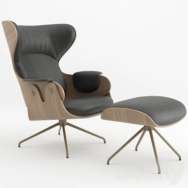 LOUNGER armchair by BD Barcelona 3DS Max Model