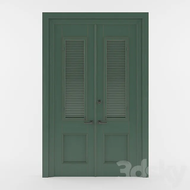 Louvre Door 3DS Max Model