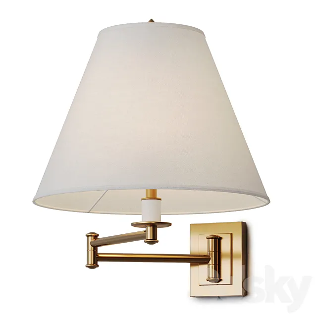 Louvre Home sconce Darren 3ds Max