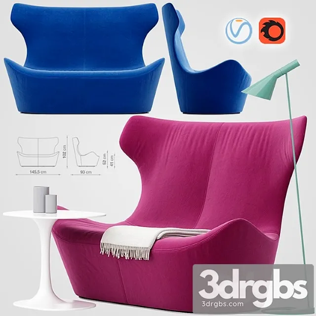 Love papilio sofa 2 3dsmax Download