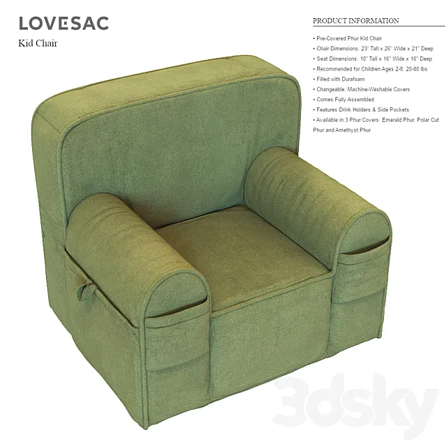 Lovesac kid chair 3DSMax File