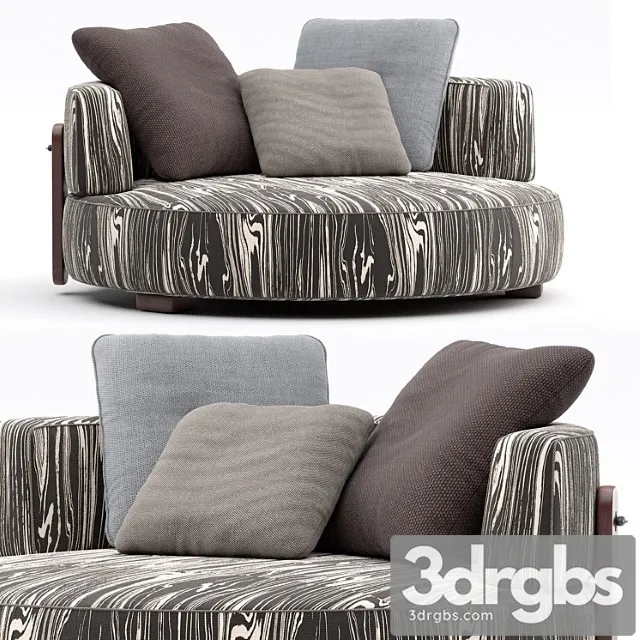 Loveseat Florida By Minotti 3dsmax Download
