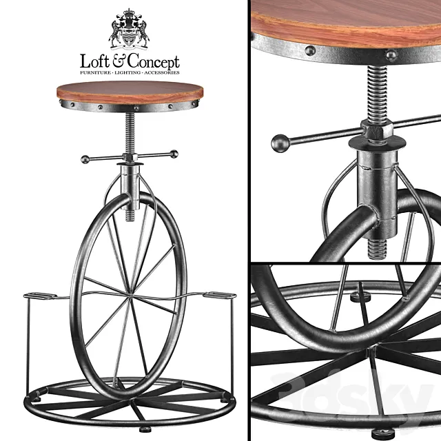 LOVT BAR STOOL BICYCLE 3ds Max