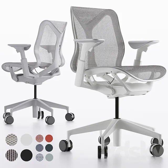 Low-Back Cosm Chair by Herman Miller 3DS Max Model