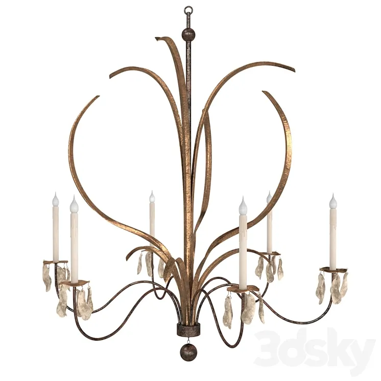 Low Country MARSH GRASS GRANDE CHANDELIER 3DS Max