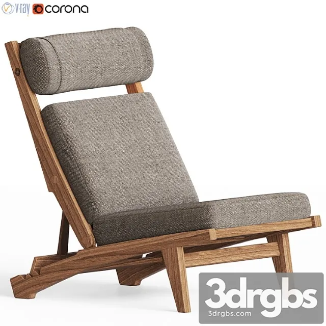 Low lounge chair by hans j. wegner 3dsmax Download