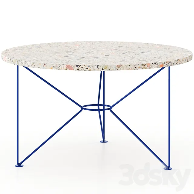 Low Ocean Terrazzo by Acapulco Design Table 3DSMax File