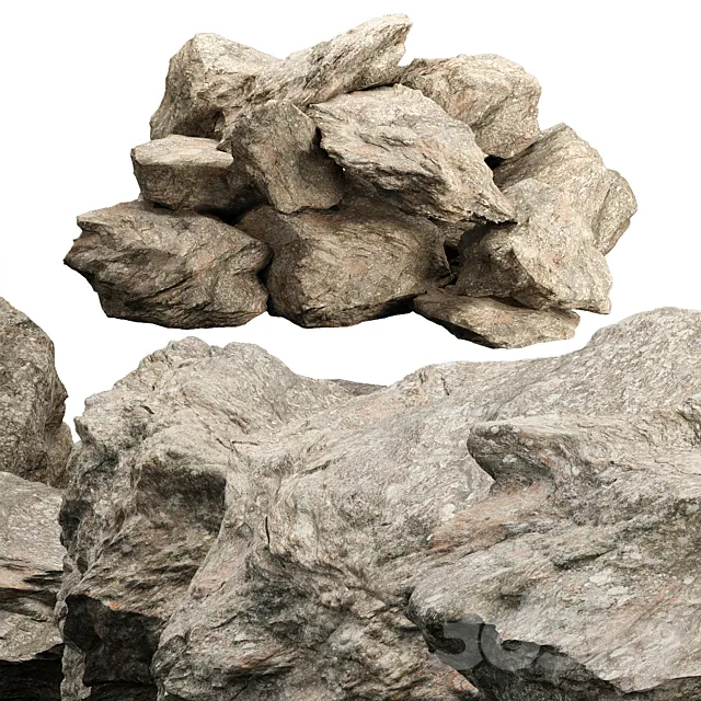 Low Poly Rock Asset collection vol 218 3ds Max