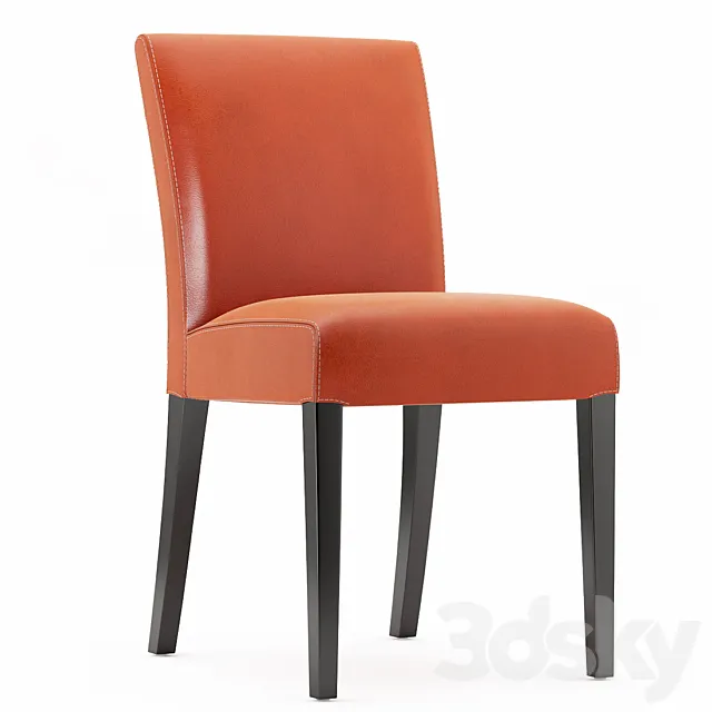 lowe-persimmon-leather-side-chair 3DS Max Model