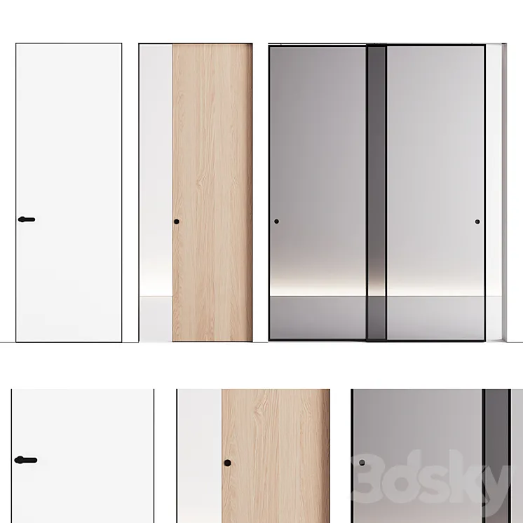 Lualdi doors set 3DS Max