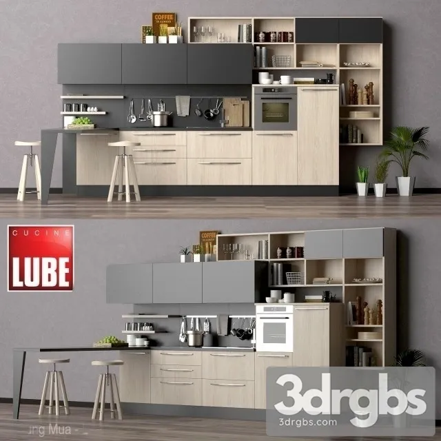 Lube Cucine Kitchen Cabinet 3dsmax Download
