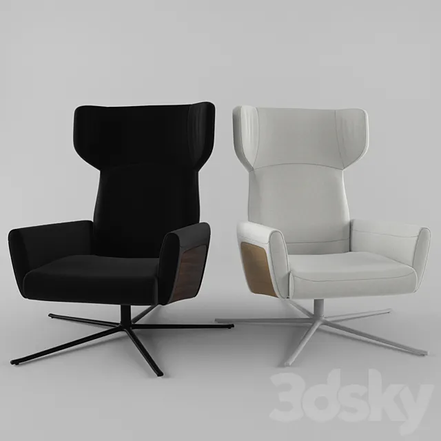 lucca chair 3ds Max