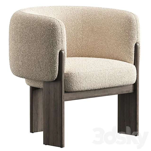 Lucca Dining Chair 3ds Max