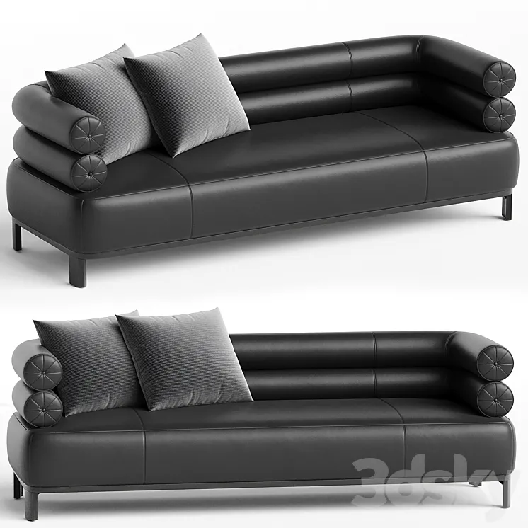 Lucy Leather Sofa 3DS Max