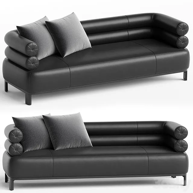 Lucy Leather Sofa 3dsMax Model