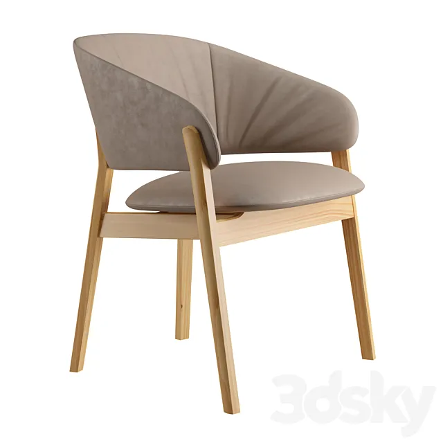 Lugano Dining Chair 3DS Max Model