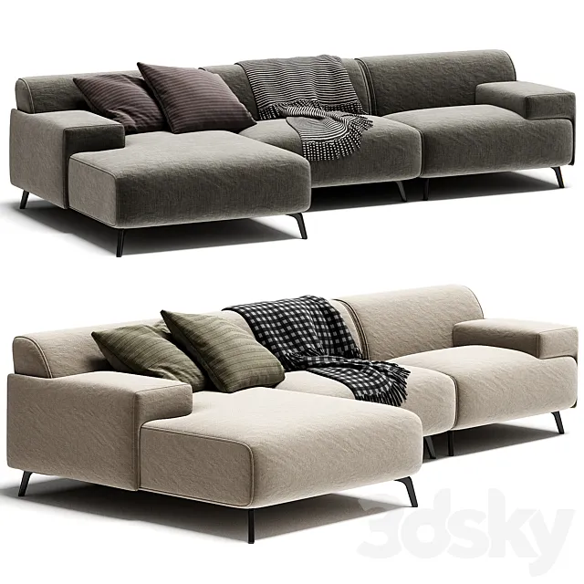 LUGANO Sofa By DOME DECO 3ds Max