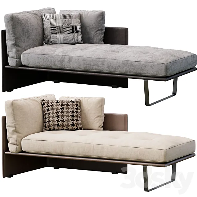 Luggage Chaise Longue By Minotti 3ds Max