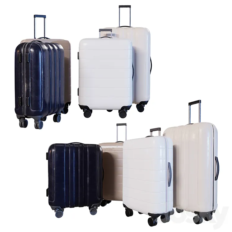 Luggage Set 3DS Max