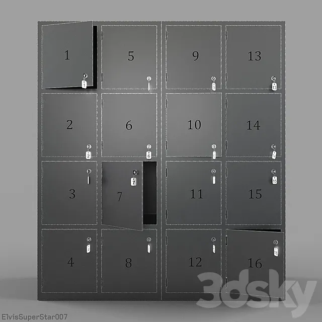 luggage storage v2 \ storage room 3ds Max