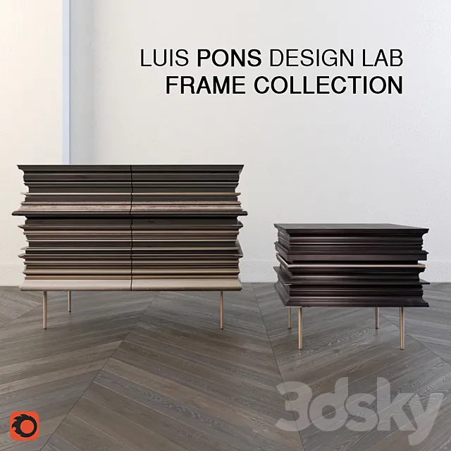 Luis pons Design Lab Frame Collection 3DSMax File