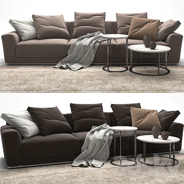 Luis Sofa – B & B Italia 3ds Max