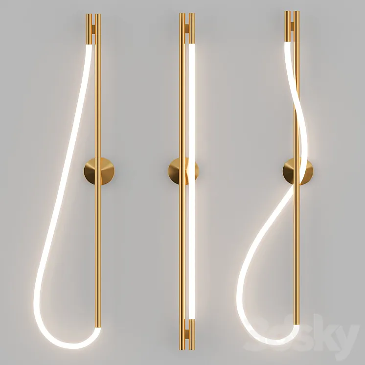 Luke Lamp Co Wall Sconce Collection 3DS Max