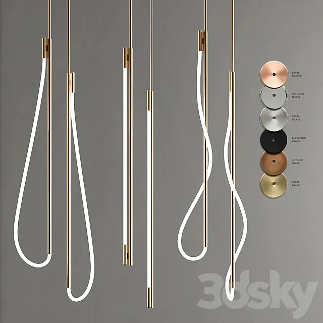 LUKE lamp Collection 3DS Max Model