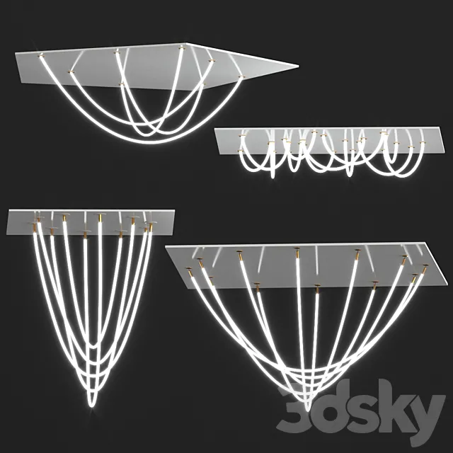 Lule lamp collection 3DS Max Model