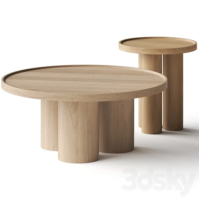 Lulu and Georgia Delta Round Coffee Tables 3ds Max