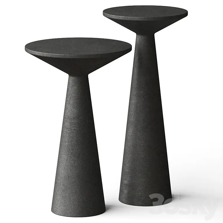 Lulu and Georgia Raven Side Tables 3DS Max