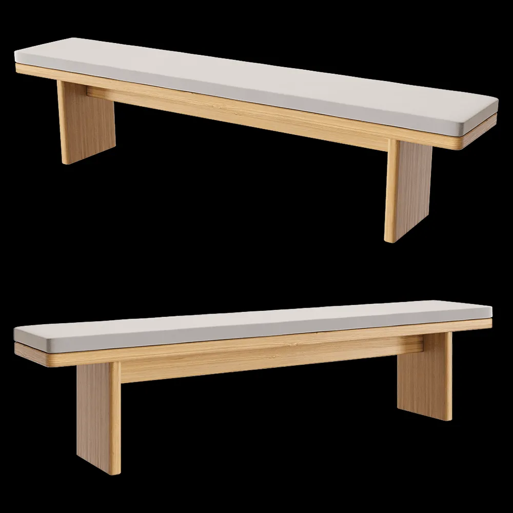 lulu’space – Bench Amalfi soft 3ds Max
