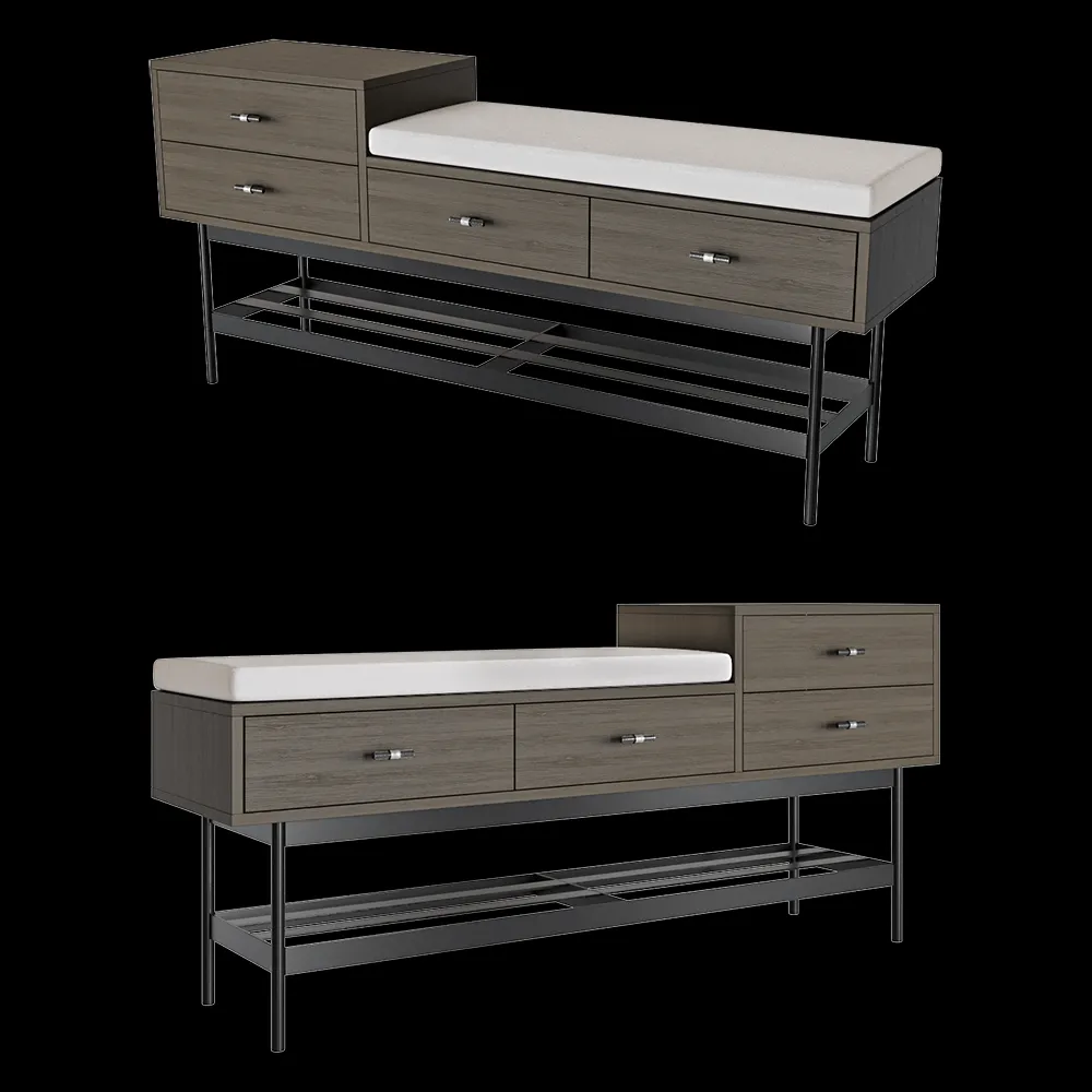 lulu’space – Банкетка Elegia 3 3ds Max