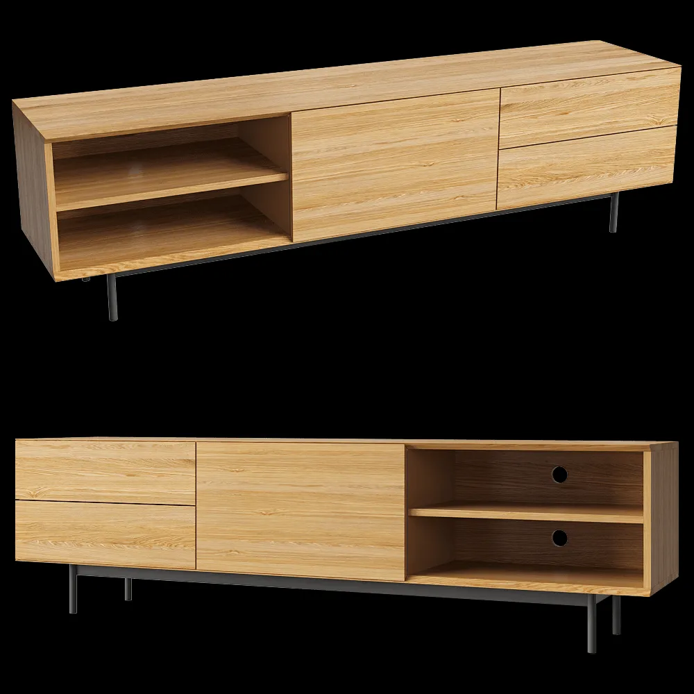 lulu’space – TV stand Cube TV2 3ds Max